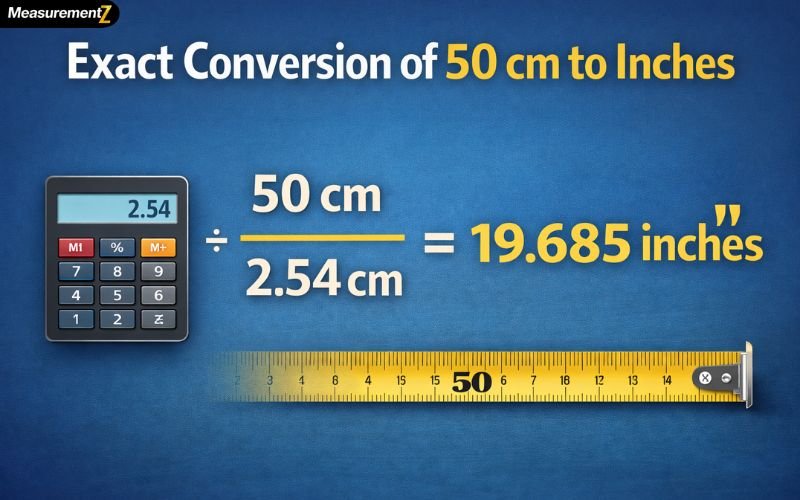What Is 50 cm in Inches