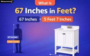 67 inches in feet